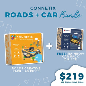 Connetix - Roads + Car Bundle