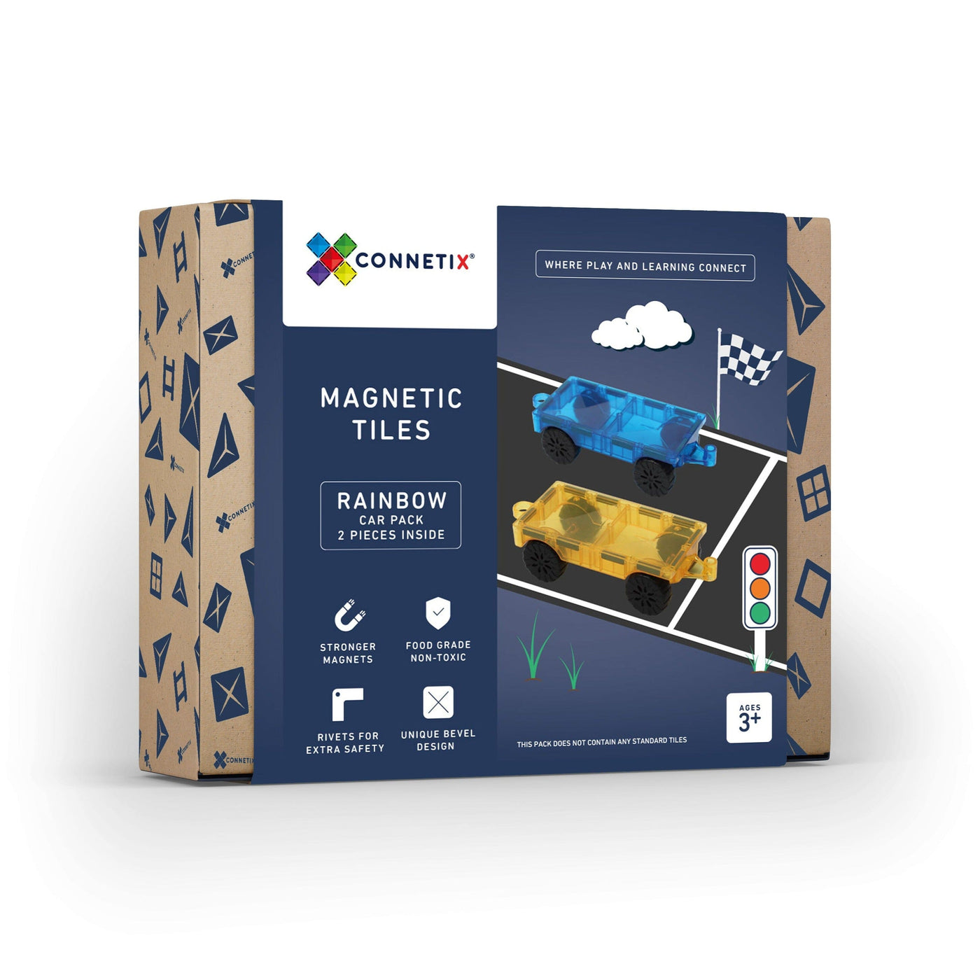 Connetix - Roads + Car Bundle Cherrie Baby Boutique 