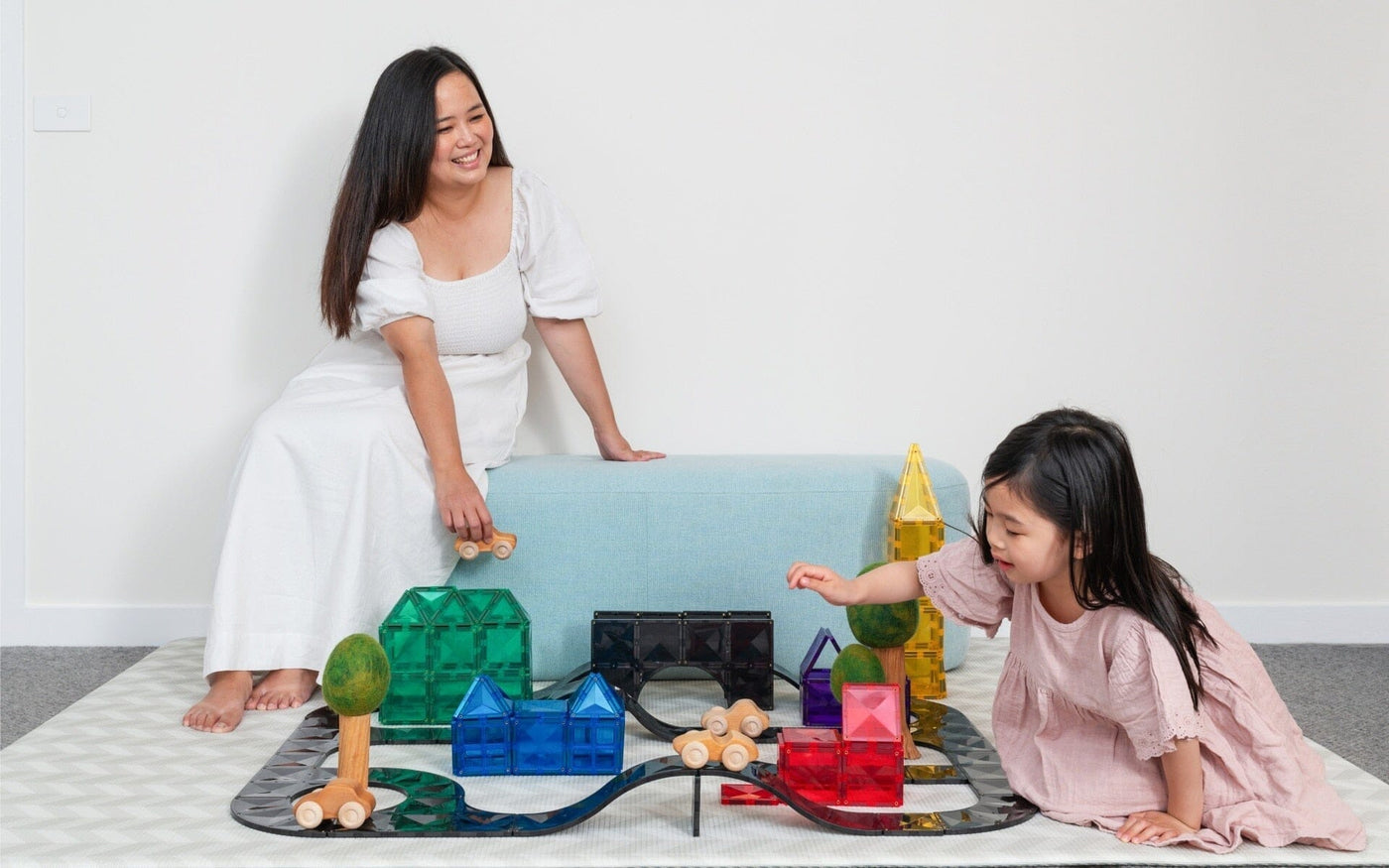 Connetix - Roads + Car Bundle Cherrie Baby Boutique 