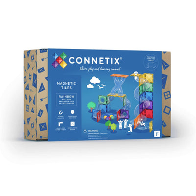Connetix Tiles - Ball Run Expansion Pack 66pc | Rainbow Magnetic Play Connetix 