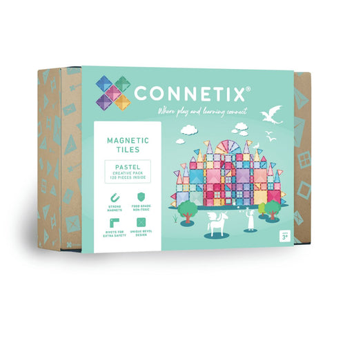 Connetix Tiles - Creative Pack 120pc | Pastel