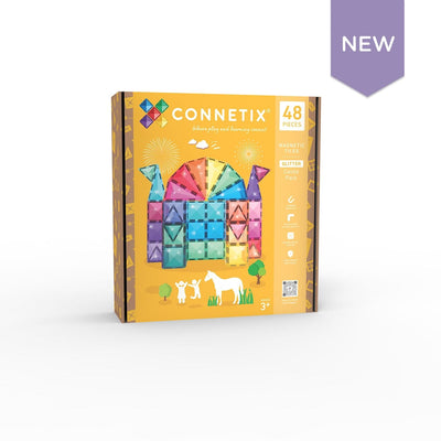 Connetix Tiles - Glitter Castle Pack 48pc Magnetic Play Connetix 