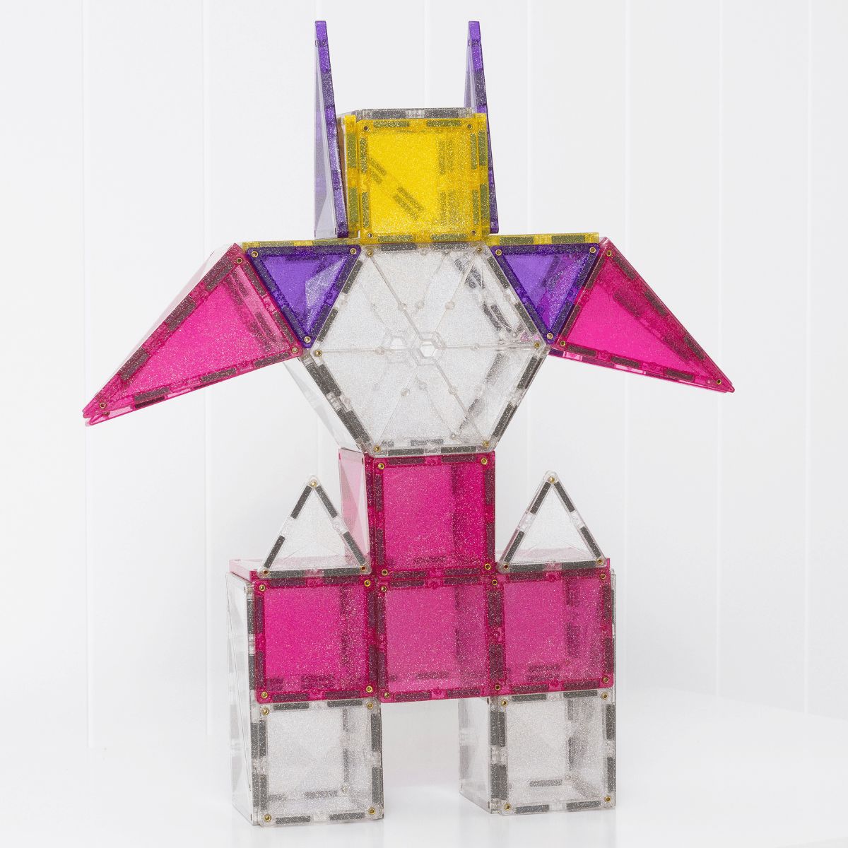 Connetix Tiles - Glitter Unicorn Pack 56pc Magnetic Play Connetix 