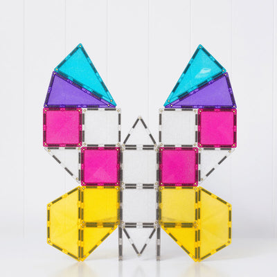 Connetix Tiles - Glitter Unicorn Pack 56pc Magnetic Play Connetix 