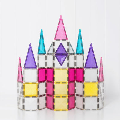 Connetix Tiles - Glitter Unicorn Pack 56pc Magnetic Play Connetix 