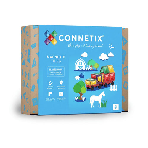 Connetix Tiles - Motion Pack 24pc | Rainbow