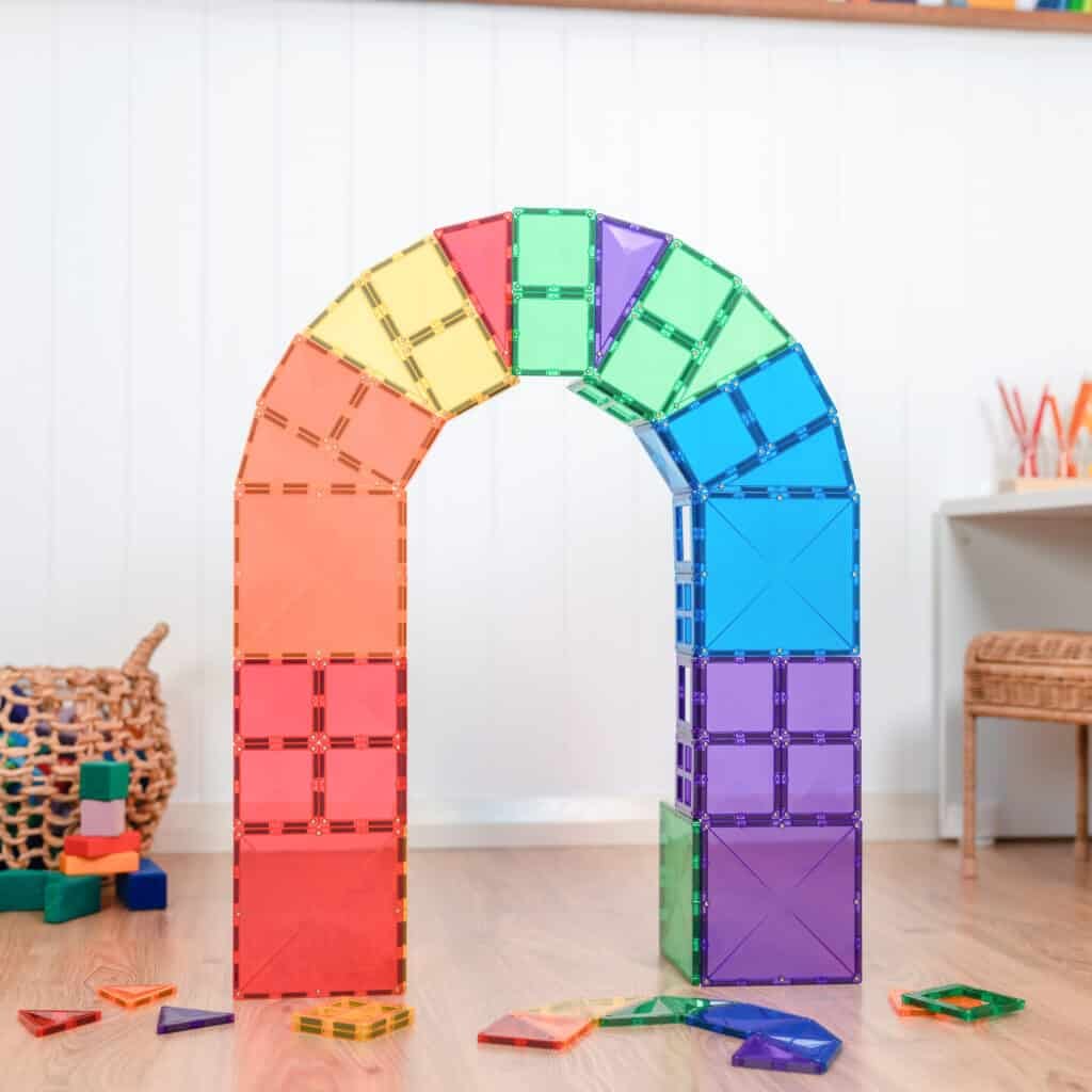 Connetix Tiles Rainbow Starter Pack 60 pc Magnetic Play Connetix 