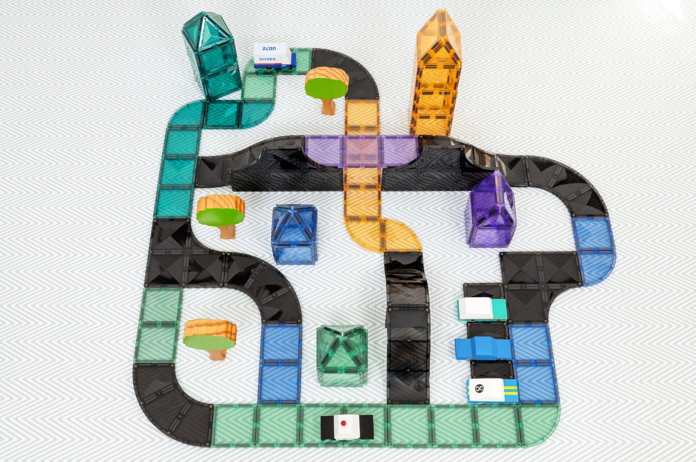 Connetix Tiles - Ramps & Intersections Pack 16pc Magnetic Play Connetix 