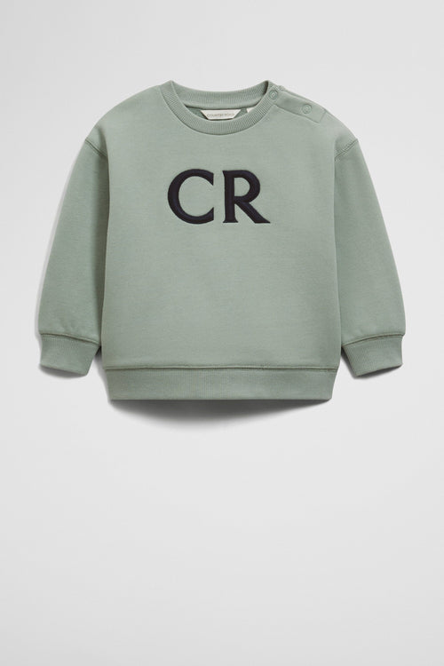 Country Road - Australian Cotton Oversized Cr Logo Sweat | Fern