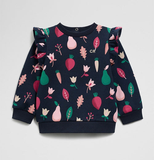 Country Road - Frill Logo Sweat | Navy Multi
