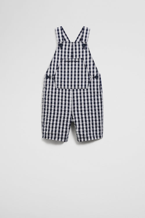 Country Road - Gingham Overalls - Navy