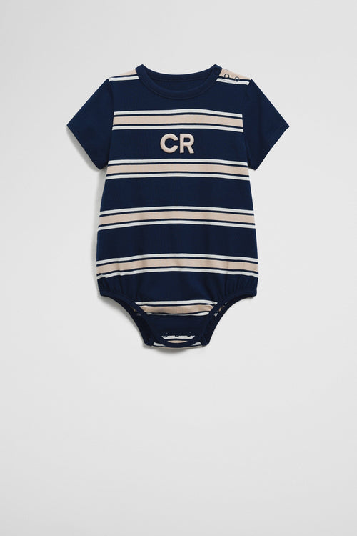 Country Road - Grown Cotton Logo Stripe Bodysuit | Navy