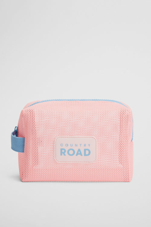 Country Road - Mesh Wash Bag | Blush Pink