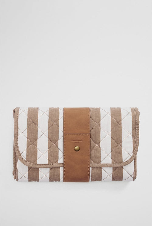 Country Road - Stripe Change Mat | Mushroom