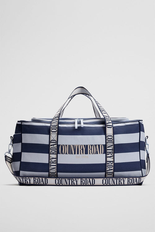 Country Road - Stripe Weekender | Soft Blue
