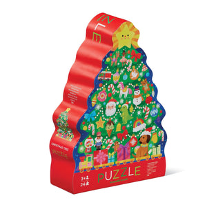 Crocodile Creek - Classic Floor Puzzle 24 pc | Christmas Tree