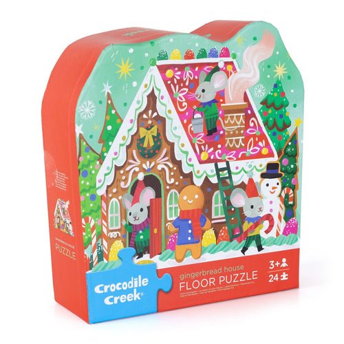 Crocodile Creek - Classic Floor Puzzle 24 Pc | Gingerbread House