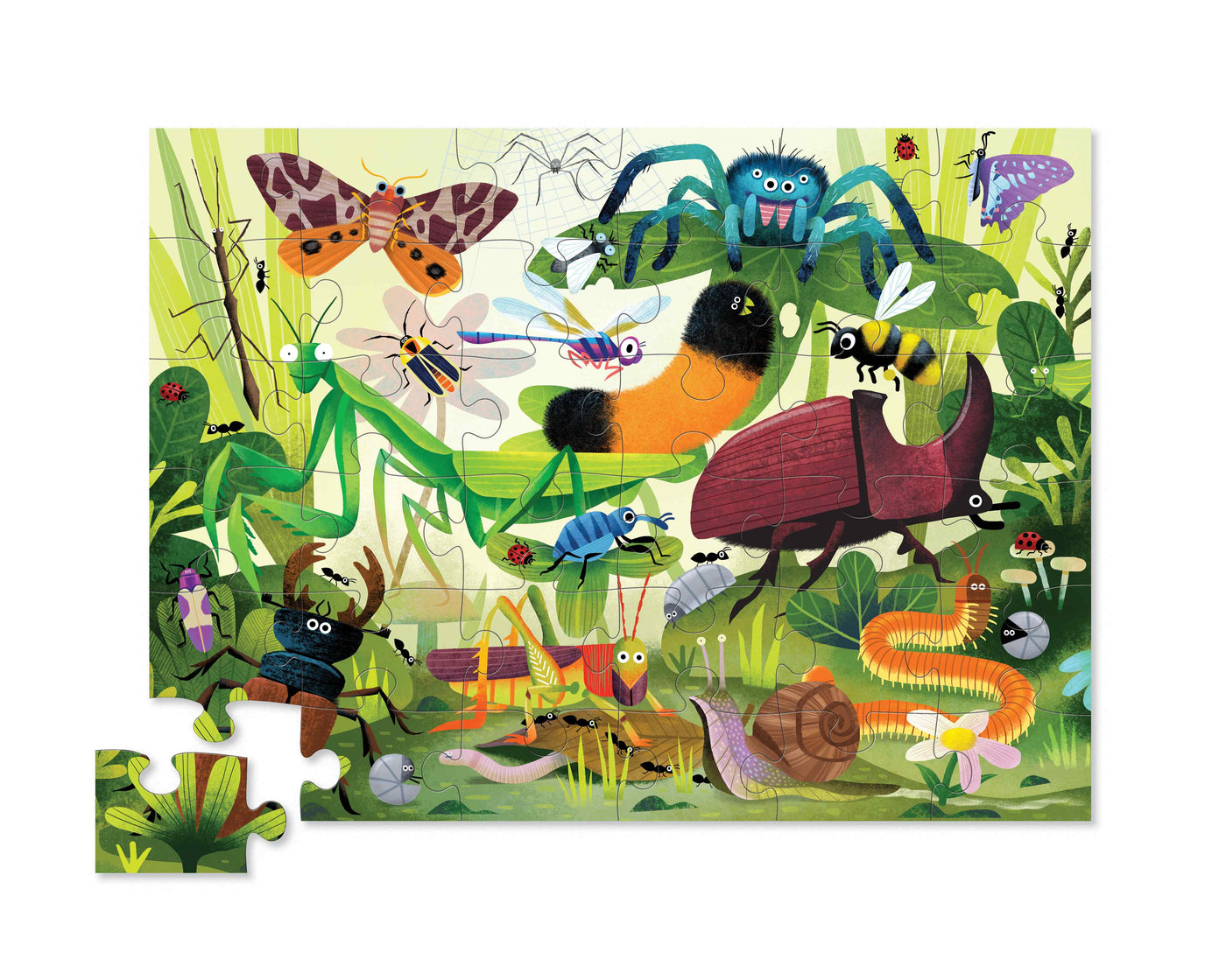 Crocodile Creek - Classic Floor Puzzle 36pc | Backyard Bugs Puzzles Crocodile Creek 