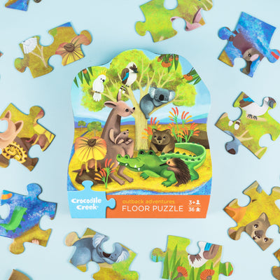 Crocodile Creek - Classic Floor Puzzle 36pc | Outback Adventures Puzzles Crocodile Creek 