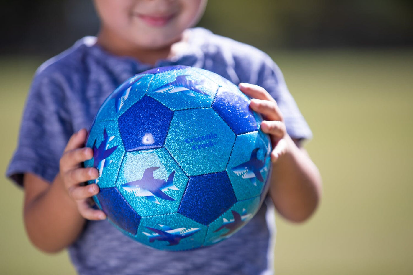 Crocodile Creek - Glitter Soccer Ball | Shark City (Size 3) Toy Crocodile Creek 
