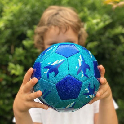 Crocodile Creek - Glitter Soccer Ball | Shark City (Size 3) Toy Crocodile Creek 