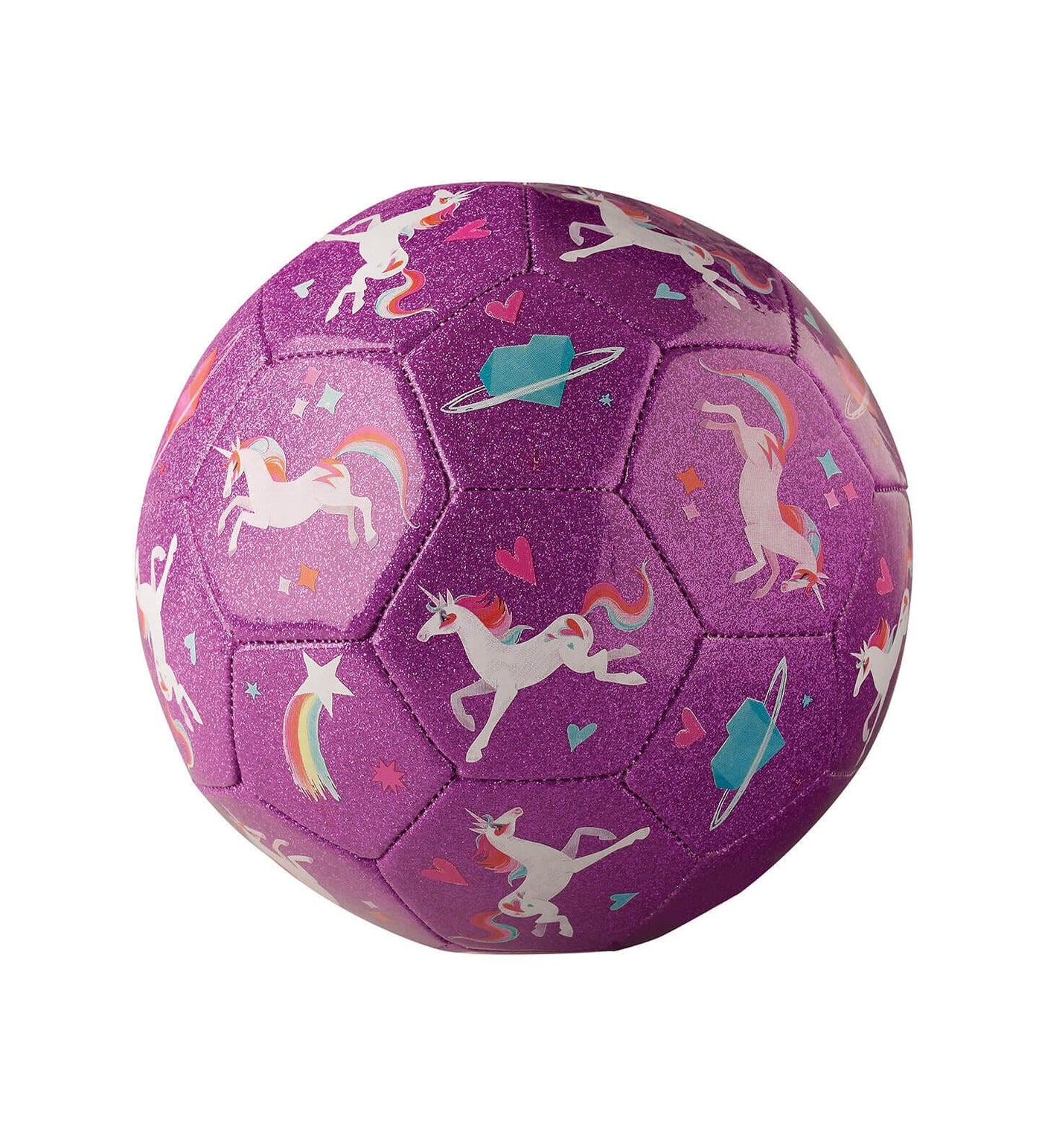 Crocodile Creek - Glitter Soccer Ball | Unicorn Galaxy (Size 3) Toy Crocodile Creek 
