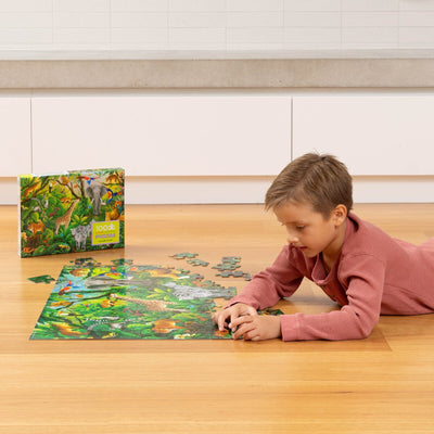 Crocodile Creek - Holographic Puzzle 100pc | Jungle Paradise Puzzles Crocodile Creek 