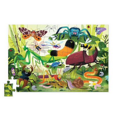 Crocodile Creek - Holographic Puzzle 50 pc | Backyard Bugs Puzzles Crocodile Creek 