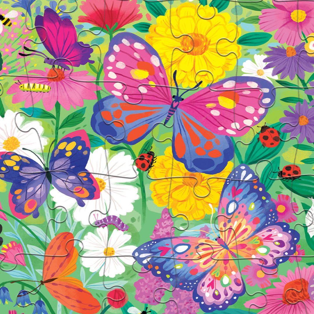 Crocodile Creek - Holographic Puzzle 50 pc | Butterflies Puzzles Crocodile Creek 