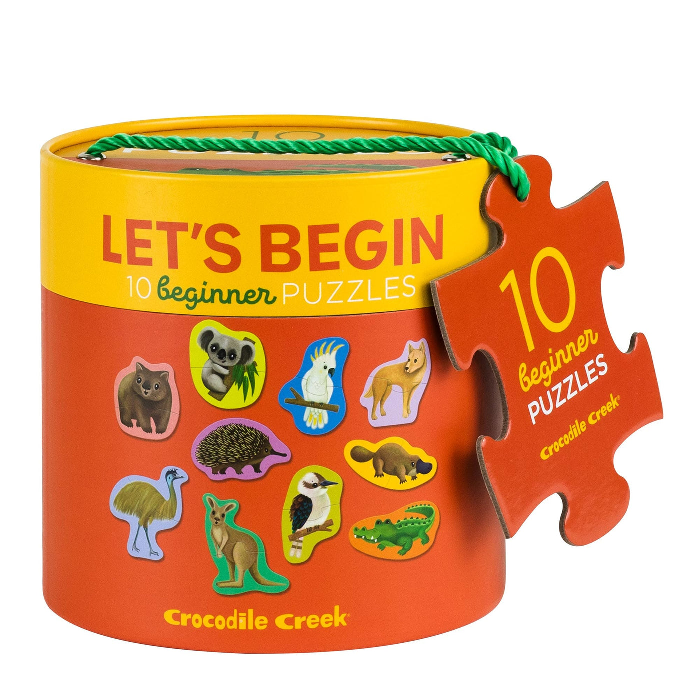 Crocodile Creek - Let's Begin 2pc Puzzle | Aussie Animals Puzzles Crocodile Creek 