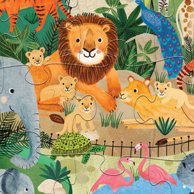 Crocodile Creek - Little Building Puzzle 24 pc | Zoo Puzzles Crocodile Creek 