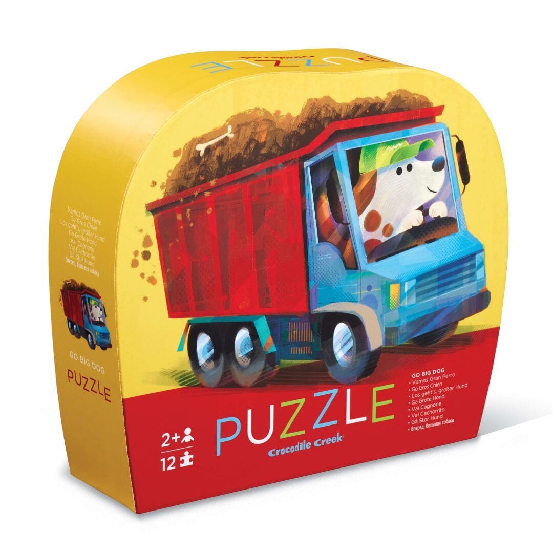 Crocodile Creek - Mini Puzzle 12 pc | Go Big Dog Puzzles Crocodile Creek 