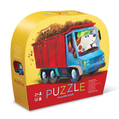 Crocodile Creek - Mini Puzzle 12 pc | Go Big Dog Puzzles Crocodile Creek 