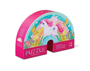 Crocodile Creek - Mini Puzzle 12pc | Sweet Unicorn