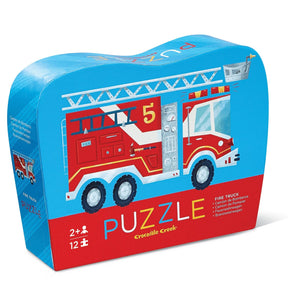 Crocodile Creek - Mini Puzzle 12pc | Fire Truck