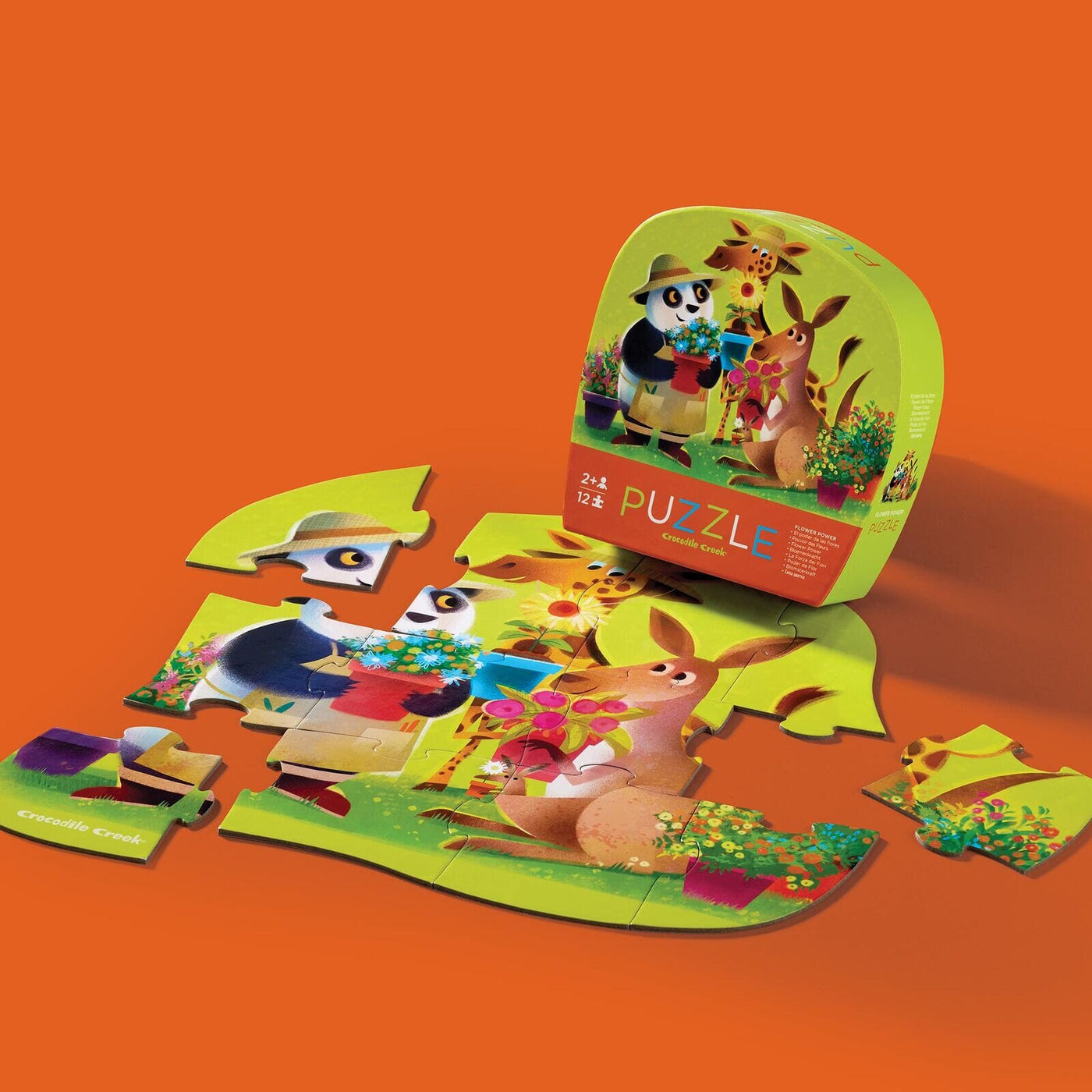 Crocodile Creek - Mini Puzzle 12pc | Flower Power Puzzles Crocodile Creek 