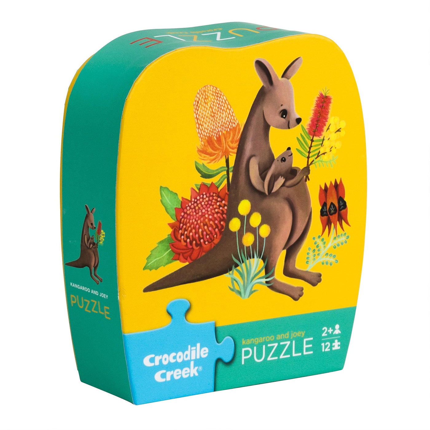 Crocodile Creek - Mini Puzzle 12pc | Kangaroo & Joey Puzzles Crocodile Creek 