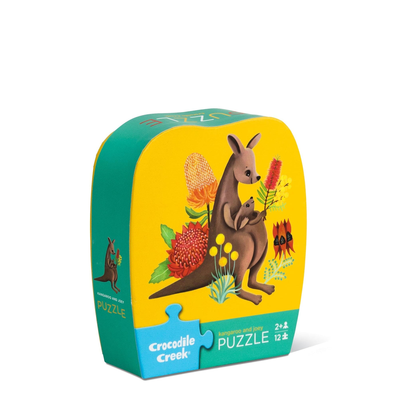 Crocodile Creek - Mini Puzzle 12pc | Kangaroo & Joey Puzzles Crocodile Creek 