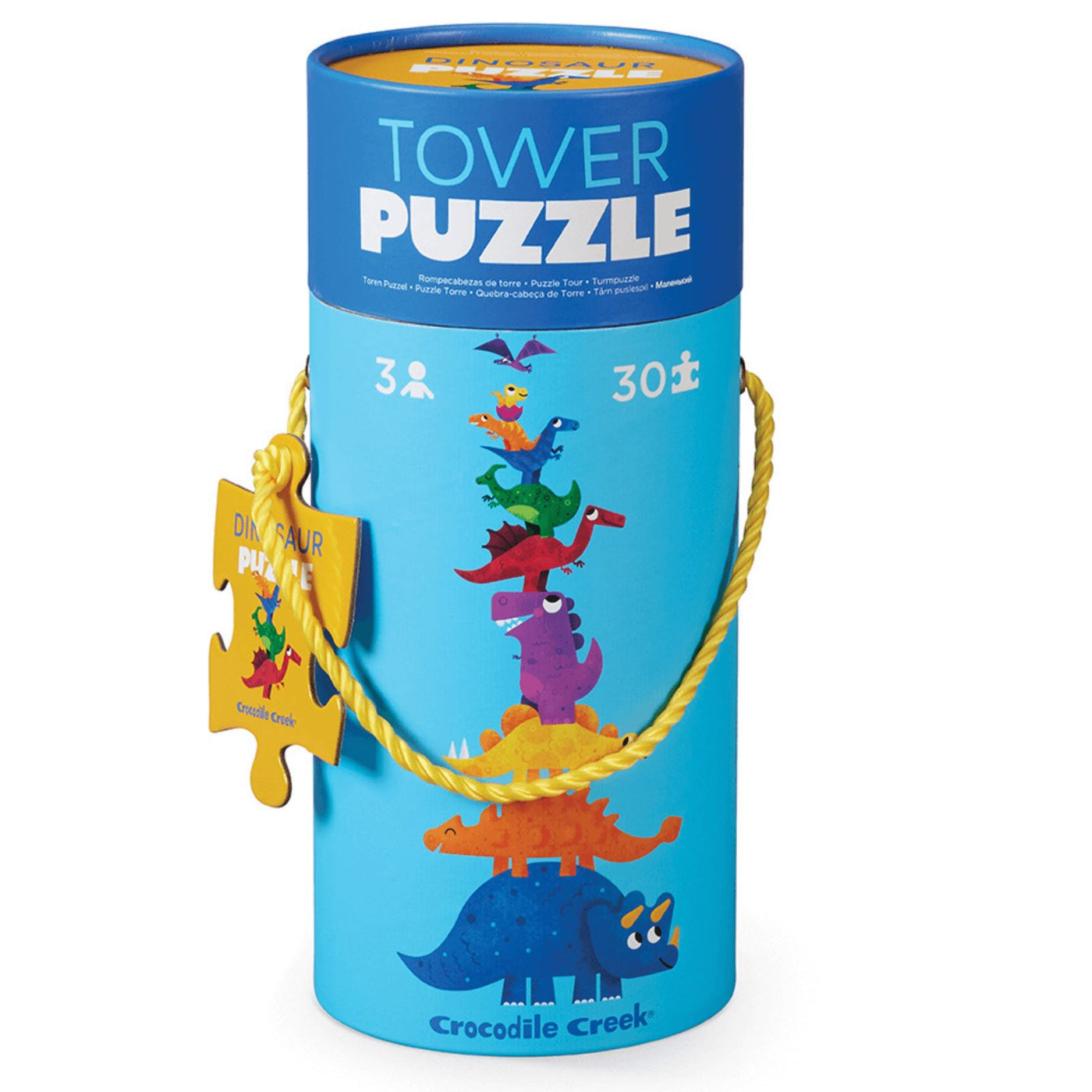 Crocodile Creek - Tower Puzzle 30pc | Dinosaur Puzzles Crocodile Creek 