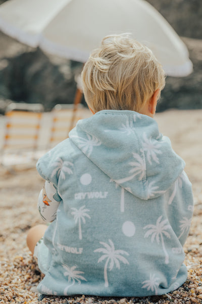 Crywolf Baby Hooded Towel - Pacific Blue Mealtime Crywolf 