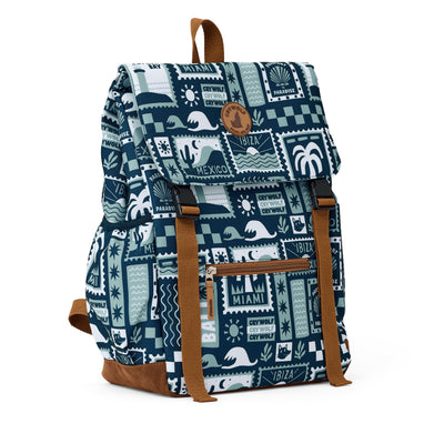 Crywolf Knapsack - Blue Postcards Backpacks Crywolf 