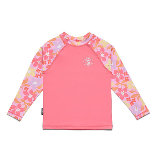 Crywolf - Long Sleeve Rash Vest | Hibiscus Daze