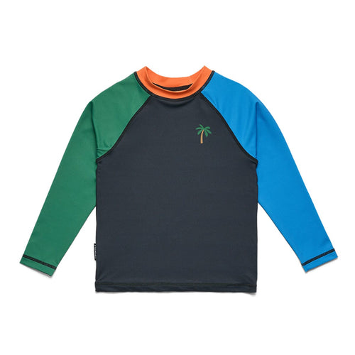 Crywolf - Long Sleeve Rash Vest | Seaside Colourblock