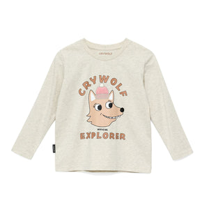 Crywolf Long Sleeve T-Shirt - Oatmeal Explorer