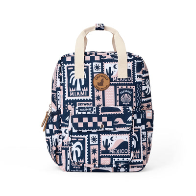 Crywolf Mini Backpack - Blush Postcards Backpacks Crywolf 