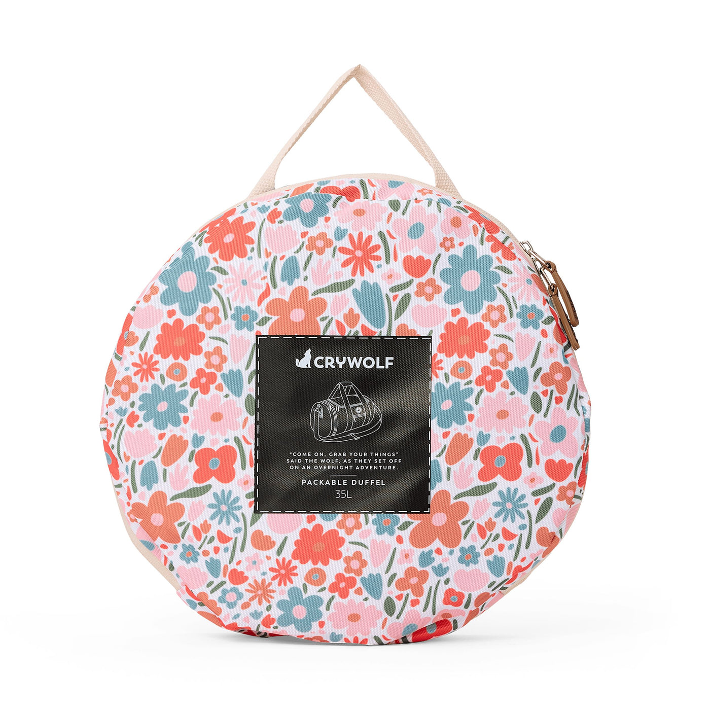 Crywolf Packable Duffel Bag - Flower Market Duffle Bags Crywolf 