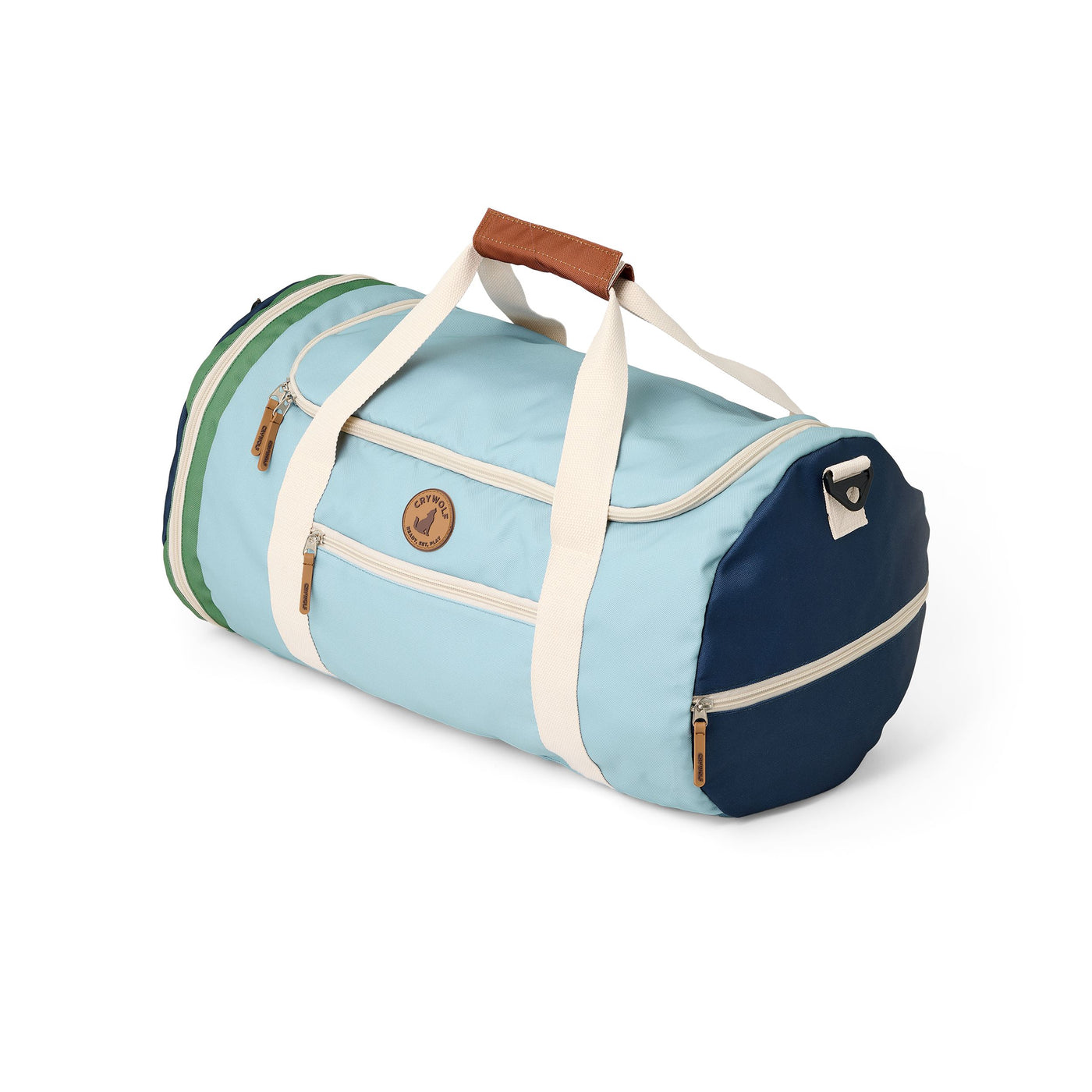 Crywolf Packable Duffel Bag - Ocean Colour Block Duffle Bags Crywolf 