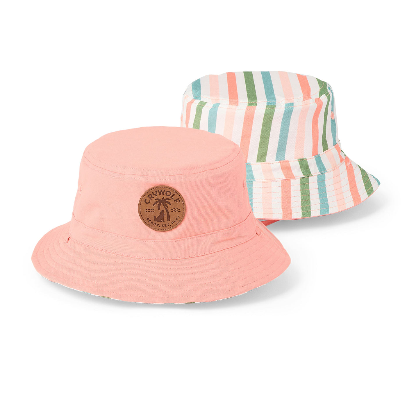 Crywolf Reversible Bucket Hat - Summer Stripe Hats Crywolf 