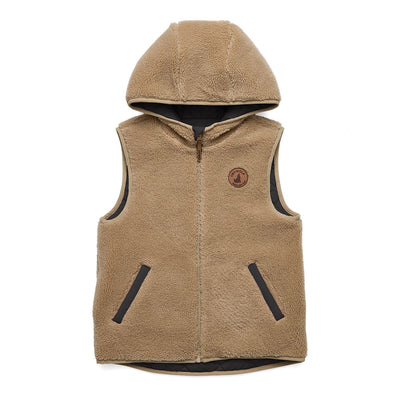 Crywolf Reversible Yeti Vest - Black/Camel Vest Crywolf 