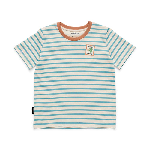 Crywolf Sun Smart T-Shirt - Blue Stripe